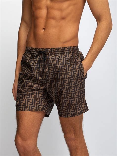 mens fendi swim trunks|fendi men's beachwear.